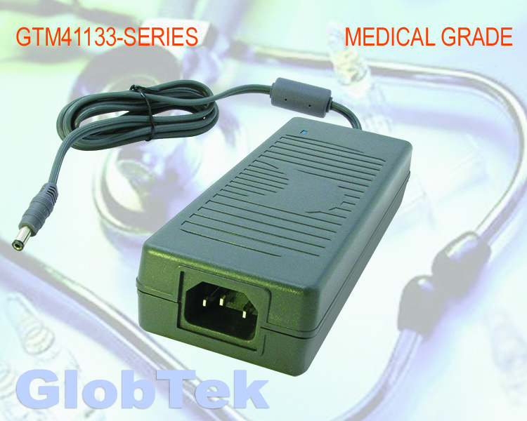GTM41133-90VV-x.x-T3, Medical Power Supply, Desktop/External, Regulated Switchmode AC-DC, Input Rating: 100-240V~, 50-60 Hz, IEC 60320/C14 AC Inlet Connector, Class I, Earth Ground, Output Rating: 90 Watts,... GTM41133-90VV-x.x-T3, Medical Power Supply, Desktop/External, Regulated Switchmode AC-DC, Input Rating: 100-240V~, 50-60 Hz, IEC 60320/C14 AC Inlet Connector, Class I, Earth Ground, Output Rating: 90 Watts,...
