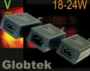 These desktop style Power Supplies with IEC 60320/ C6, C8 or C14 inlets have Double-Enforced Insulation Mechanical Configurations and Regulated Outputs voltages from: 10 to 24Vdc in 0.1V increments. GlobTek’s... These desktop style Power Supplies with IEC 60320/ C6, C8 or C14 inlets have Double-Enforced Insulation Mechanical Configurations and Regulated Outputs voltages from: 10 to 24Vdc in 0.1V increments. GlobTek’s...